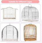 Bird Cage Seed Catcher, 45-90'' Adjustable Bird Cage Cover, Universal Nylon - Image 6