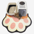 Cute Cat Litter Mat 35”x24”, Litter Box Mat, Litter Trapping Mat, Soft on Kitty by Rarenut