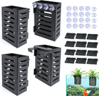 Aquarium Plant Holder 4 PCS Hanging Aquatic Plant Pot by Uprony