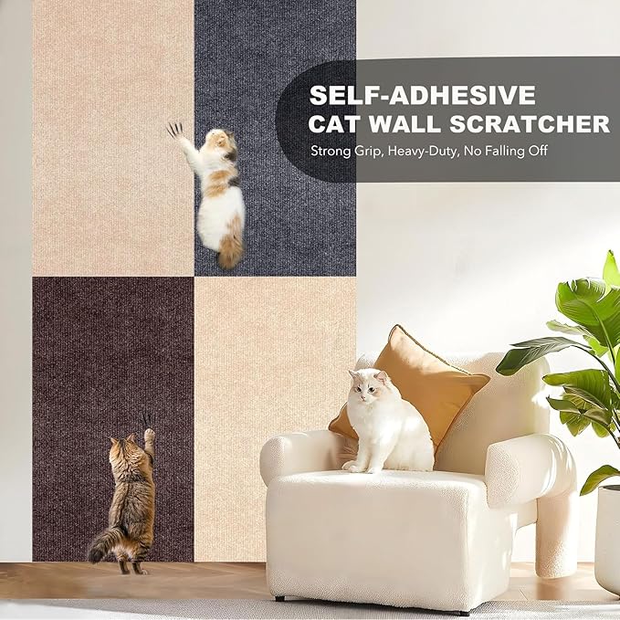78.7"X15.8" Self-Adhesive Cat Scratching Mat, Couch Protector from Cat Claws - Image 7