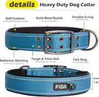 Fida Heavy Duty Dog Collar 1.5” Width, Ultra Soft Neoprene Padded, Adjustable - Image 3
