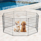 FDW 30 Inch Dog Pen 8 Panel Dog Playpen Indoor Outdoor Metal Puppy Pet Fence - Image 6