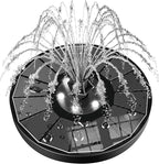 SZMP Solar Water Fountain Upgraded 100% Glass Panel, 3.5W Solar Powered by SZMP