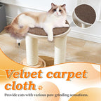 Wood Cat Tree Tower with Scratching Posts – Handmade Cat Condo - Image 6