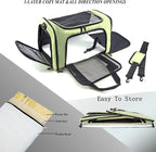 Soft Sided Carrier for Small Medium Cats Dogs, TSA Airline Approved Collapsible - Image 5