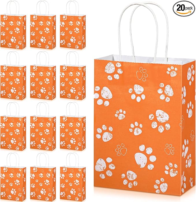 Blulu 20 Pcs Puppy Dog Paw Gift Bags by Blulu