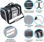 Airline Approved Pet Carrier, Large Soft Sided Pet Travel TSA Carrier 4 Sides - Image 6