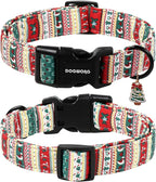 DOGWONG Christma Dog Collar, Classic Cute Red Green Christmas Tree Dog Collar - Image 2