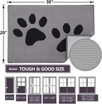 Buganda Dog Door Mat for Muddy Paws, Absorbent Dirt Trapper Washable Indoor - Image 2