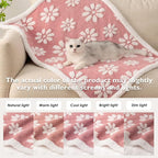 Waterproof Blanket for Dog Cat or Adult, Cute 3D Textured Flower Dog Blanket - Image 7