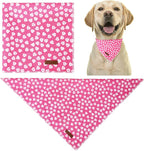 Valentine Dog Bandana, Cotton Pet Kerchief - Image 2