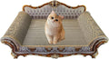 Luxury Cardboard Cat Scratcher Sofa Bed, Couch Shaped Cat Scratching Board by INRLKIT