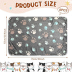 Tegeme 8 Pcs Fleece Dog Blankets - Image 2