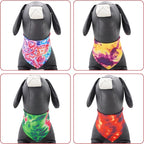 30 Pcs Tie Dye Dog Bandanas for Small Dogs Medium Stitch Dog Bandana Bulk - Image 4