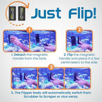 FLIPPER Max Magnetic Aquarium Glass Cleaner – 2-in-1 Scrubber and Scraper - Image 6