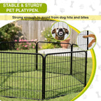 BestPet Dog Playpen 24 Inch 8 Panels Heavy Duty Metal Pet Exercise Pen Indoor - Image 5
