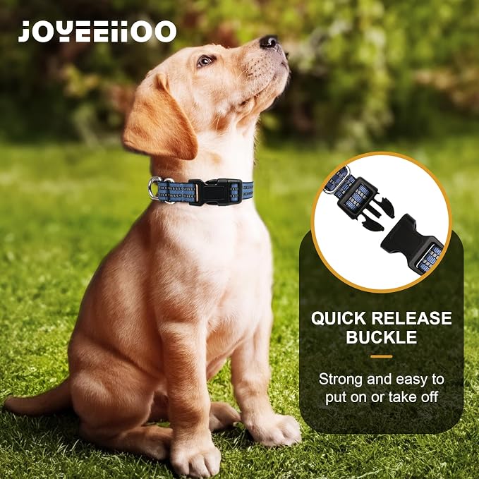 Martingale Dog Collar, Adjustable Nylon Reflective Collar - Image 4