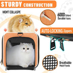 Large Cat Carry Bag, Soft Shell Shih-Tzu Pet Transport Crate, Big Bunny Rabbit - Image 2
