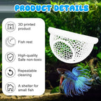 Floating Betta Hide & Shrimp Cave – All-in-One Aquarium Hammock, and Safe - Image 8