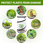 4 Pcs Pop Up Insect Barrier Plant Cover Net, 19.6" x 11.8" Round Foldable Plant - Image 4