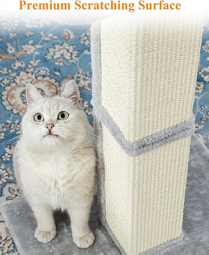 32" Cat Scratching Post for Indoor Cats, Sisal Cat Scratcher - Image 3