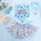 hoyuwak Dog Birthday Party Supplies Girl Dog Birthday Bandana Tutu Set Cute Hat - Image 5
