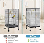 Large Bird Cage Net, Universal Adjustable Bird Cage Covers Mesh Polyester Birds - Image 3