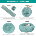 Cat Beds for Indoor Cats, 20 Inch Dog Bed for Small Melium Large Dogs, - Image 6