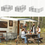 Dog Playpen 32 inch 32 Panels Indoor Outdoor Dog Pen - Image 2