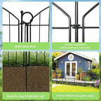 Decorative Garden Fence 40in x 30in, 10 Pack No Dig Fence Animal Barrier - Image 7