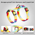 Cat Harness and Leash Set, Adjustable Kitten Harness Escape Proof Cats Harness - Image 4