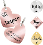 Ultra Joys Cat ID Tag Personalized Pet Tags, Durable Stainless Steel Small Pet by UltraJoys