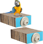 Skyygemm 2 Pieces Parrot Toy Bird Chew Cage Accessories Flat Perch Bird Paw by Skyygemm