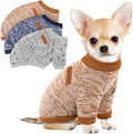 3 Pack Dog Sweaters for Small Dogs Girl Boy Winter Fleece Clothes Warm Soft Dog by BAOBICUTE