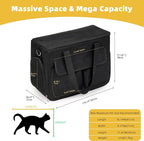 Cat & Dog Carrier for Pets Up to 15 Lbs, Airline Approved Soft-Sided - Image 2