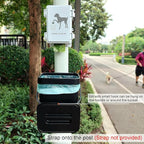 Small Dog Waste Station for Home 1.3Gallon/5L Mountable Doggie Trash Can - Image 4