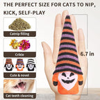 Retro Shaw Catnip Toys Gnome, Fun Cat Toys - Image 2