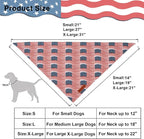 ADOGGYGO American Flag Dog Bandana 2 Pack, Reversible White Red USA Flag Pet - Image 4
