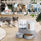 2 Pack Automatic Cat Feeder Stainless Steel Water Dispenser Gravity Food Feeder - Image 7