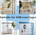 Daoeny Bird Cage Seed Catcher, Large Bird Cage Cover, Adjustable Soft Airy - Image 6
