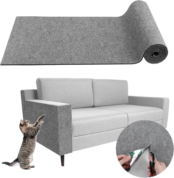 Climbing Cat Scratcher Mat Trimmable Cat Scratching Post Carpet 157.4’’x15.8’’ by LSGCQ
