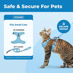 Voyager Escape-Proof Step-in Lock Cat Harness & 5ft Neoprene-Handle Leash Set - Image 2