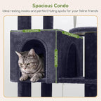 Globlazer Extra Large Platform Cat Tree, 65in Sturdy Cat Scratching Tree - Image 4