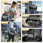 Lekereise Top-Expandable Pet Carrier 18x11x11Inch Delta American United Airline - Image 7