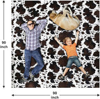 Bnuitland Cow Print Throw Blanket, Large Size 90x90 Inches - Image 4
