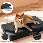 Patas Lague Orthopedic Dog Bed Large Sized Dog 36''X24'', Soft Waterproof Egg - Image 3