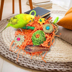 KATUMO Bird Toys, Conure Grass Mat Shredder Toys Parakeet Toys Parrot Foraging - Image 4