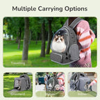 Cat Backpack Carrier for Large Cats, Expandable Cat Bubble Backpack, Dog - Image 7
