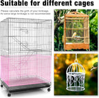 Shappy Large Bird Cage Seed Catcher, Bird Cage Cover Net Skirt Guard, - Image 4