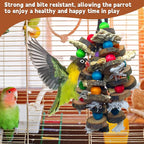 PINVNBY Bird Toys Parrot Toys, Natural Wood Bird Chewing Toys, Parakeet Hanging - Image 5